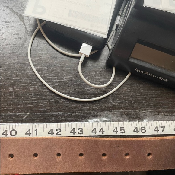 F & L Classic USA made Mens Sz 40 42 44 46 brown full grain leather Belt - Picture 4 of 5